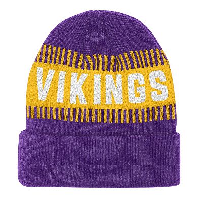 Youth Outerstuff Purple Minnesota Vikings Bright Lights Cuffed Knit Hat
