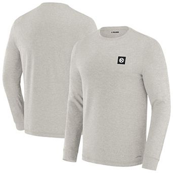 Men's J. Palmer Gray Pittsburgh Steelers Four Down Long Sleeve T-Shirt