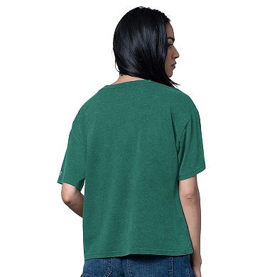 Women's Starter Heather Green New York Jets Oversized Hall of Fame T-Shirt
