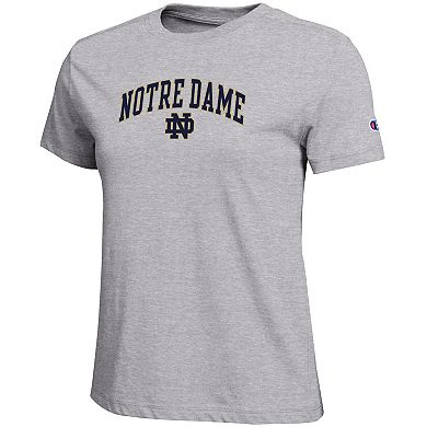 Women's Champion Heather Gray Notre Dame Fighting Irish Arched Over Logo T-Shirt