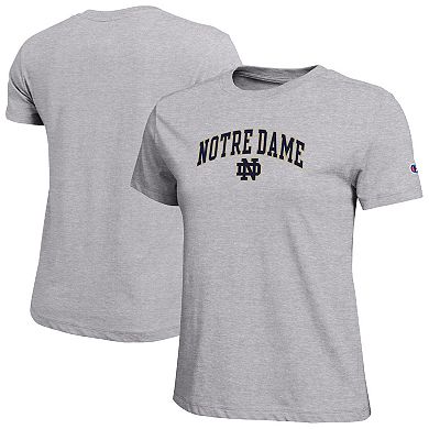Women's Champion Heather Gray Notre Dame Fighting Irish Arched Over Logo T-Shirt