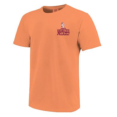 Youth Orange Virginia Tech Hokies Comfort Colors Mascot Overlay T-Shirt