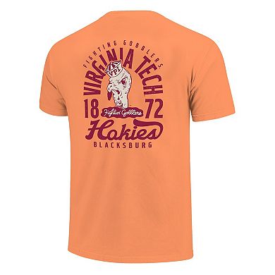 Youth Orange Virginia Tech Hokies Comfort Colors Mascot Overlay T-Shirt