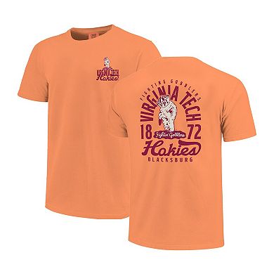 Youth Orange Virginia Tech Hokies Comfort Colors Mascot Overlay T-Shirt