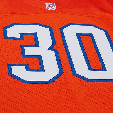Men's Mitchell & Ness Terrell Davis Orange Denver Broncos 1995 Authentic Throwback Retired Player Jersey