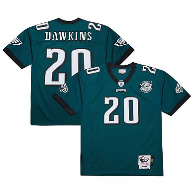 Men's Mitchell & Ness Brian Dawkins Green Philadelphia Eagles 2007 Authentic Throwback Retired Player Jersey