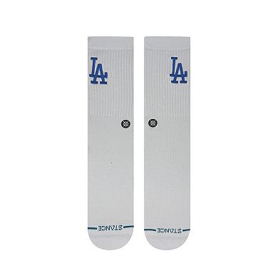 Unisex Stance Los Angeles Dodgers White Crested Knit Crew Socks