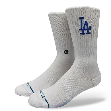 Unisex Stance Los Angeles Dodgers White Crested Knit Crew Socks