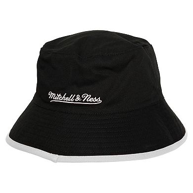 Men's Mitchell & Ness Black Miami Heat Flip It Reversible Bucket Hat