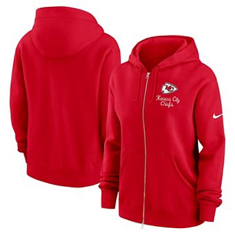 Women's Nike Red Kansas City Chiefs Phoenix Rewind Full-Zip Hoodie