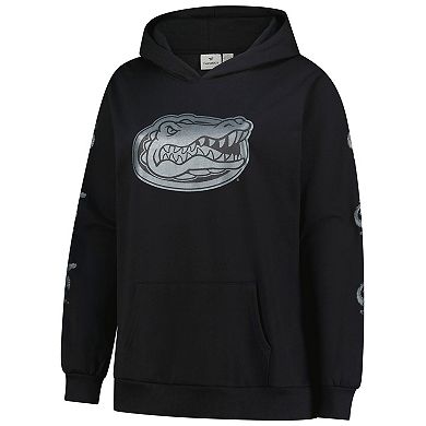 Women's Fanatics Black Florida Gators Plus Size Sleeve Hit Pullover Hoodie