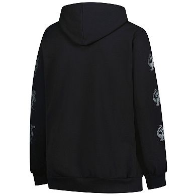 Women's Fanatics Black Florida Gators Plus Size Sleeve Hit Pullover Hoodie