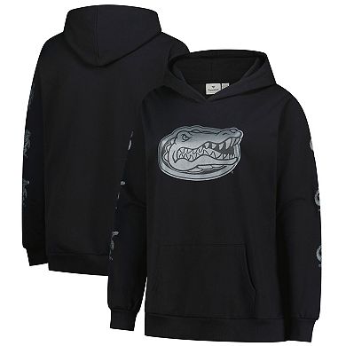 Women's Fanatics Black Florida Gators Plus Size Sleeve Hit Pullover Hoodie