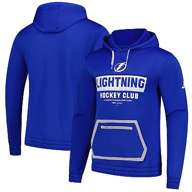 Men's adidas Blue Tampa Bay Lightning Team Pullover Hoodie