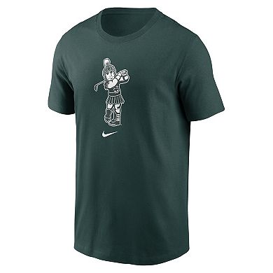 Men's Nike Green Michigan State Spartans Golf Sparty Sport T-Shirt