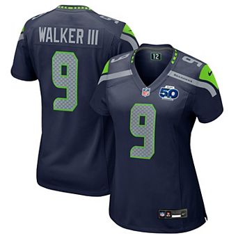 Women's Nike Kenneth Walker III College Navy Seattle Seahawks 50th Season Game Jersey