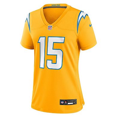 Women's Nike Ladd McConkey Gold Los Angeles Chargers Alternate Charger Power Game Jersey