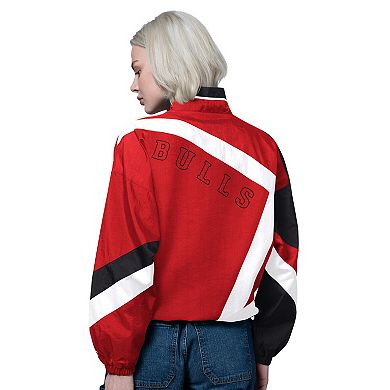 Women's Starter Red/Black Chicago Bulls 1st Quarter Full-Zip Jacket