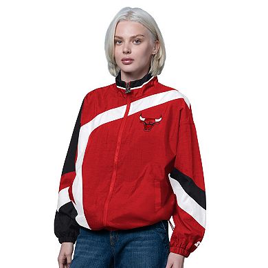 Women's Starter Red/Black Chicago Bulls 1st Quarter Full-Zip Jacket