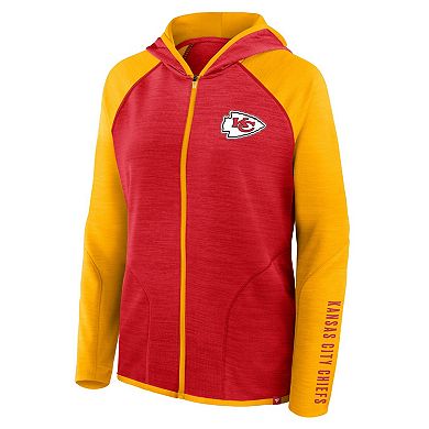 Women's Fanatics Red Kansas City Chiefs Plus Size End Around Pass Full-Zip Hoodie