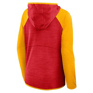 Women's Fanatics Red Kansas City Chiefs Plus Size End Around Pass Full-Zip Hoodie