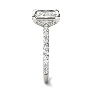 Charles & Colvard 10k White Gold 3 1/8 Carat T.W. Lab Created Moissanite Engagement Ring