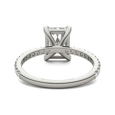 Charles & Colvard 10k White Gold 3 1/8 Carat T.W. Lab Created Moissanite Engagement Ring