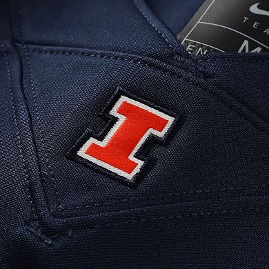 Men's Nike #1 Navy Illinois Fighting Illini Untouchable Replica Game Jersey