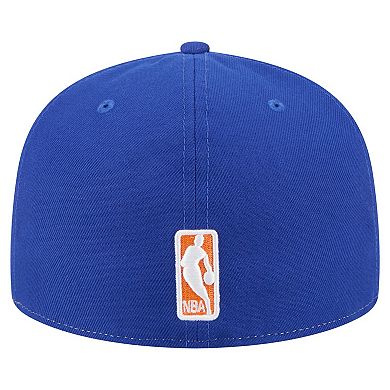 Men's New Era White/Blue New York Knicks Repeat 59Fifty Fitted Hat