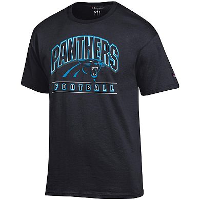 Men's Champion Black Carolina Panthers Football T-Shirt