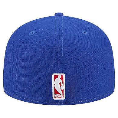 Men's New Era White/Royal Philadelphia 76ers Repeat 59Fifty Fitted Hat