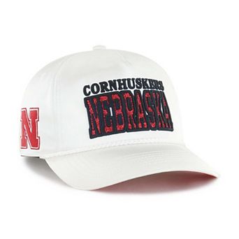 Women's '47 White Nebraska Huskers Outspoken Hitch Adjustable Hat