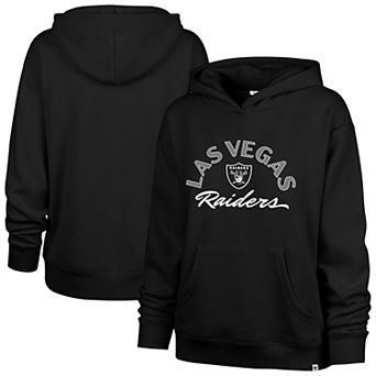 Women's '47 Black Las Vegas Raiders Whirlwind Naomi Pullover Hoodie