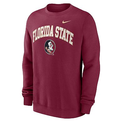 Men's Nike Garnet Florida State Seminoles Arch Pullover Sweatshirt