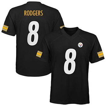 Youth Outerstuff Aaron Rodgers Black Pittsburgh Steelers Replica Player Jersey