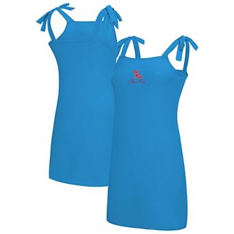 Women's Concepts Sport Powder Blue Ole Miss Rebels Tie-Shoulder Nightdress