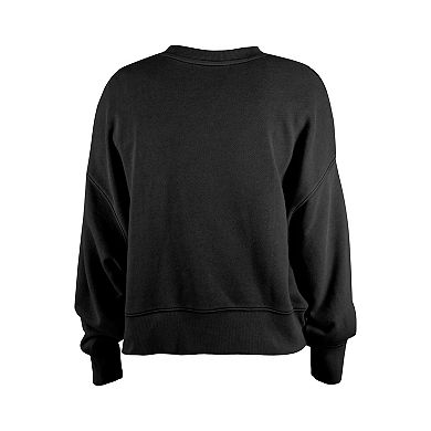 Girl's New Era Black Pittsburgh Steelers Flip Sequin Sweatshirt