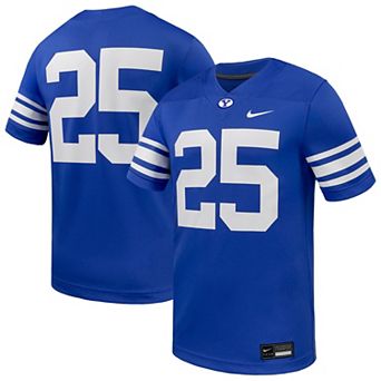 Men's Nike #25 Royal BYU Cougars Untouchable Replica Game Jersey