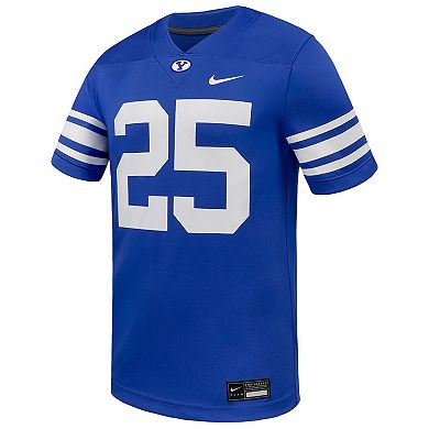 Men's Nike #25 Royal BYU Cougars Untouchable Replica Game Jersey