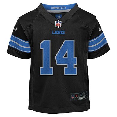 Preschool Nike Amon-Ra St. Brown Black Detroit Lions Alternate Player Game Jersey