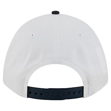 Men's New Era White/Navy Auburn Tigers Arch Two-Tone Rope 9FORTY A-Frame M-Crown Adjustable Hat