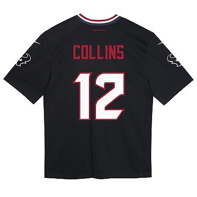 Preschool Nike Nico Collins Navy Houston Texans Team Player Game Jersey