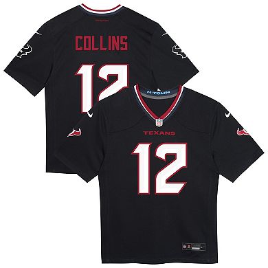 Preschool Nike Nico Collins Navy Houston Texans Team Player Game Jersey