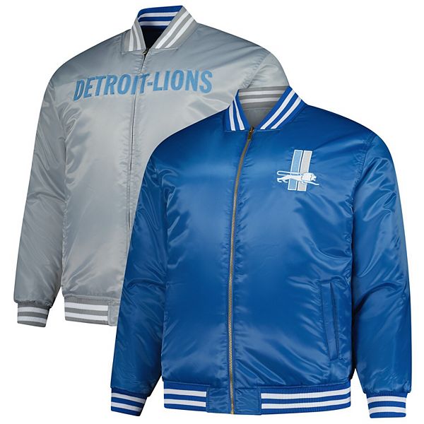 Men's Mitchell & Ness Blue/Silver Detroit Lions Big & Tall