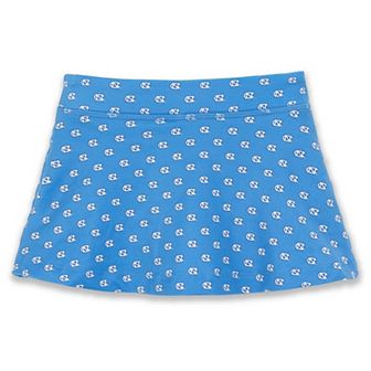 Girls Toddler ZooZatz Carolina Blue North Carolina Tar Heels All-Over Print Tennis Skort