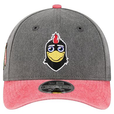 Men's New Era Black/Red Chicago Blackhawks Mascot 2-Tone 9FORTY Adjustable Hat