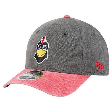 Men's New Era Black/Red Chicago Blackhawks Mascot 2-Tone 9FORTY Adjustable Hat