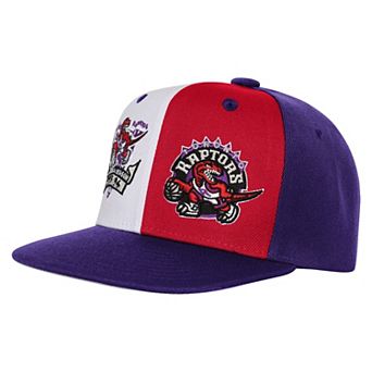Youth Mitchell & Ness Purple Toronto Raptors Inaugural Season Duo Front Snapback Hat