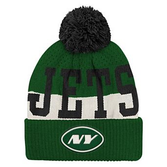 Youth Outerstuff Green New York Jets Modern Fan Cuffed Knit Hat with Pom