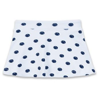 Girls Toddler ZooZatz White Penn State Nittany Lions All-Over Print Tennis Skort